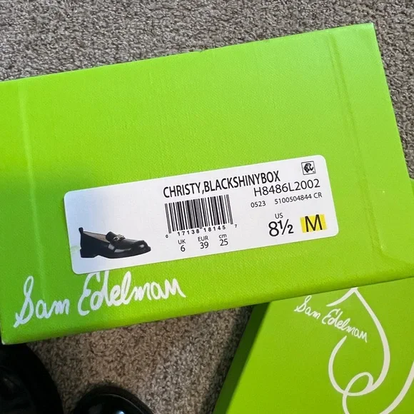 Sam Edelman Glossy Black Loafers - Picture 2 of 8